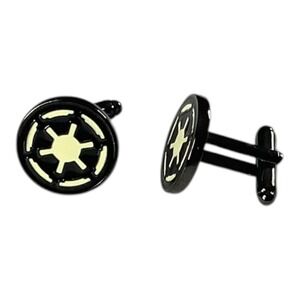 2pcs Star Wars Imperial Empire‎ Symbol Cufflinks For Men Shirt 3cm Round